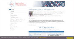 Desktop Screenshot of eca-foundation.org